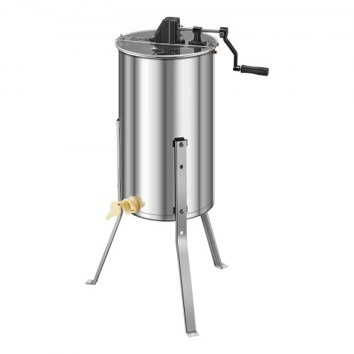 Honey Extractor 2 Frame Manual Honey Spinner with Transparent Lid