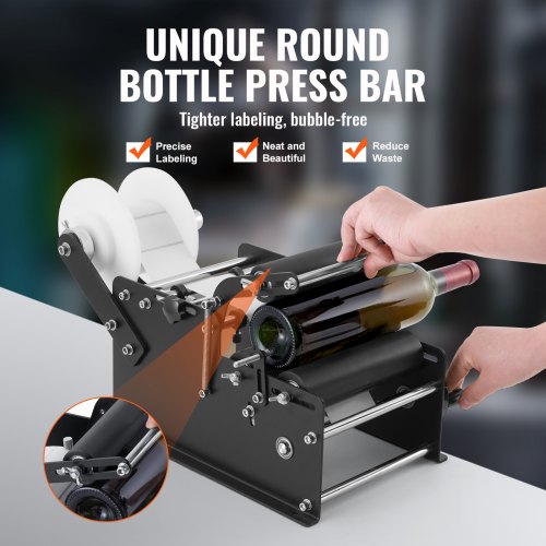 Manual Round Labeling Machine 1520pcsmin Bottle Label Applicator for Round