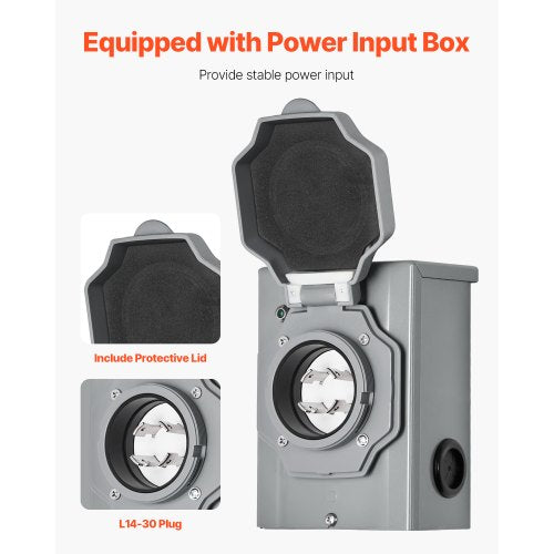 Manual Transfer Switch 30Amp 10Circuit Prewired Generator Transfer