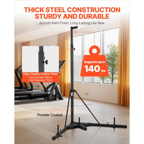 Punching Bag Stand Steel Heavy Duty Workout Training Equipment Adjustable 1