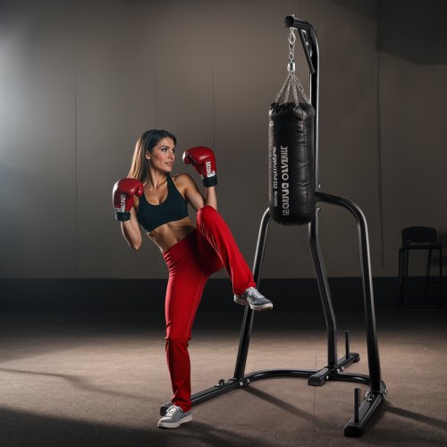 Punching Bag Stand Steel Heavy Duty Workout Equipment Boxing Punching Bag