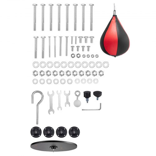 2 in 1 Punching Bag Stand Steel Heavy Duty Workout Equipment Adjustable