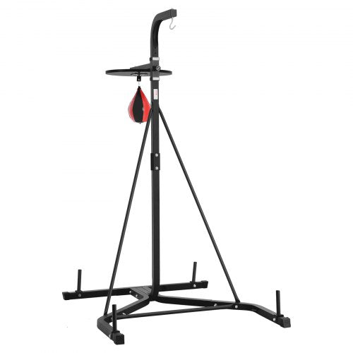 2 in 1 Punching Bag Stand Steel Heavy Duty Workout Equipment Adjustable
