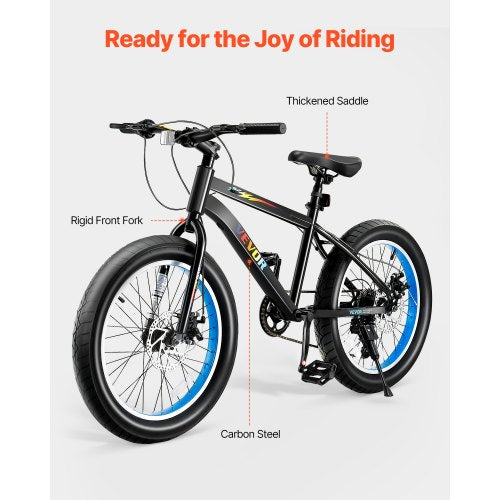 Mountain Bike 20 inch MTB Bicycle with 7 Speeds SHIMANO Twist Shifting