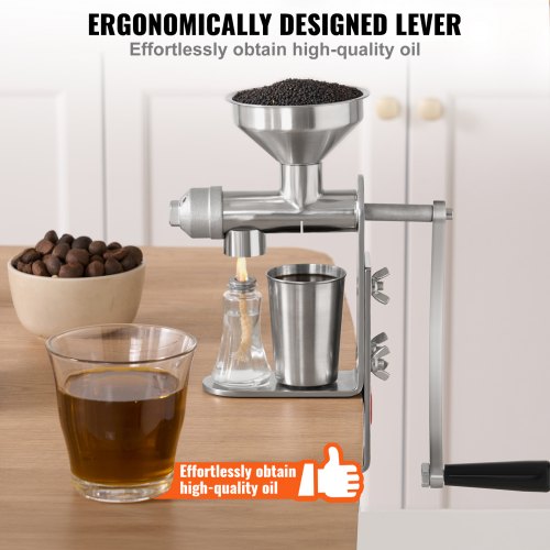 Manual Oil Press Machine Stainless Steel Oil Extractor Machine Detachable
