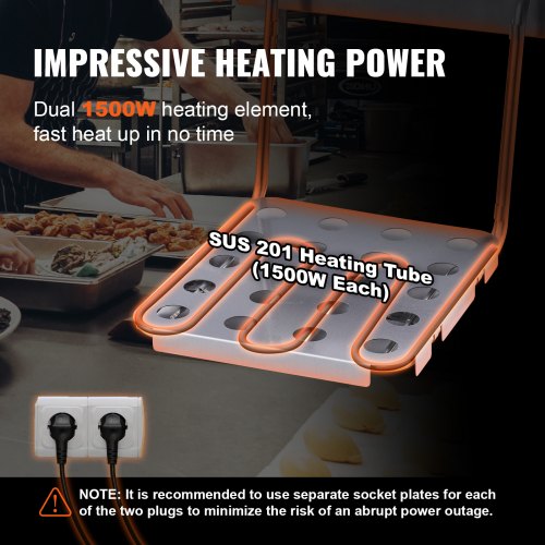 Commercial Electric Deep Fryer Countertop Deep Fryer Dual Detachable Tanks –