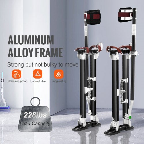 Drywall Stilts 2440 Adjustable Aluminum Tool Stilts with Protective