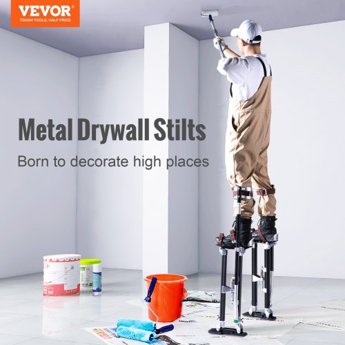 Drywall Stilts 2440 Adjustable Aluminum Tool Stilts with Protective