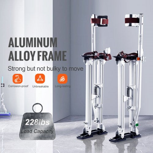 Drywall Stilts 2440 Adjustable Aluminum Tool Stilts with Protective