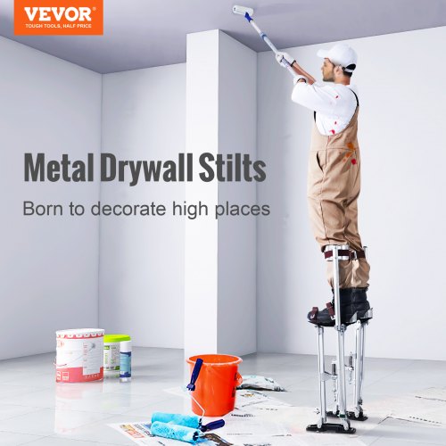 Drywall Stilts 2440 Adjustable Aluminum Tool Stilts with Protective