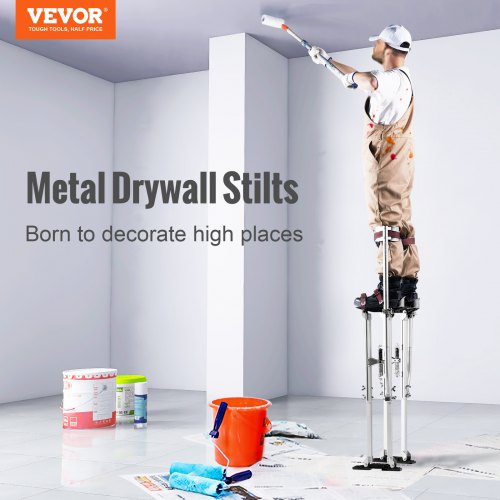 Drywall Stilts 3650 Adjustable Aluminum Tool Stilts with Protective