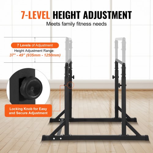Dip Bar 800 lbs Capacity Heave Duty Dip Stand Station with Adjustable