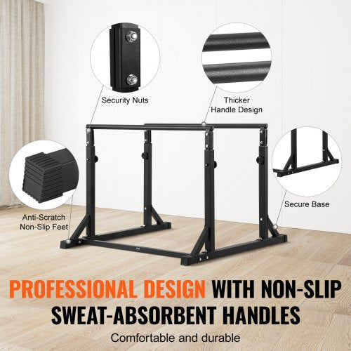 Dip Bar 800 lbs Capacity Heave Duty Dip Stand Station with Adjustable