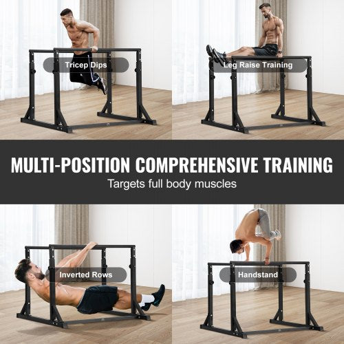 Dip Bar 800 lbs Capacity Heave Duty Dip Stand Station with Adjustable