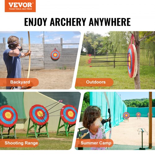 Archery Target 3 Layers 20 Arrow Target Traditional Solid Straw Round