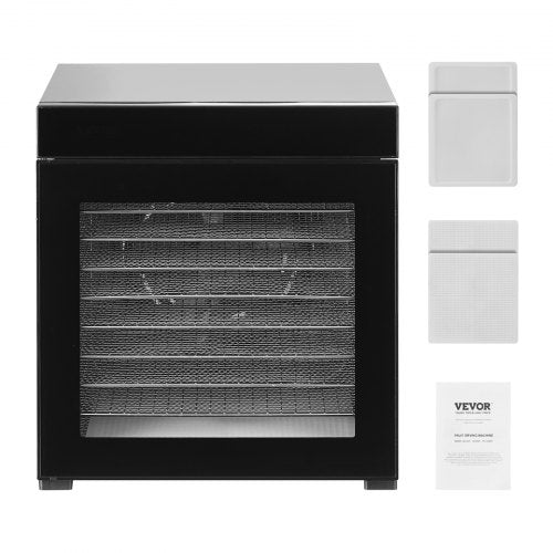 Food Dehydrator Machine 10 Stainless Steel Trays 1000W Electric Food Dryer