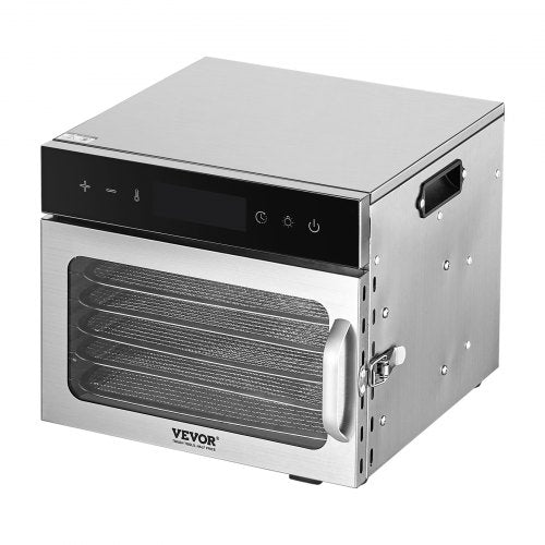 Food Dehydrator Machine 6 Stainless Steel Trays 400W Electric Food Dryer