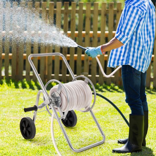 Hose Reel Cart Hold Up to 175 ft of 58’’ Hose Hose Not Included Garden