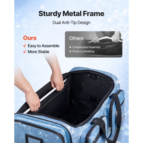 Dance Bag with Garment Rack 29 Inch Rolling Dance Duffel with Wheels USB
