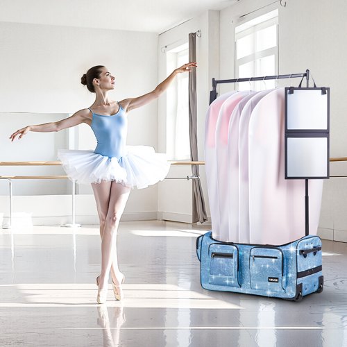 Dance Bag with Garment Rack 29 Inch Rolling Dance Duffel with Wheels USB