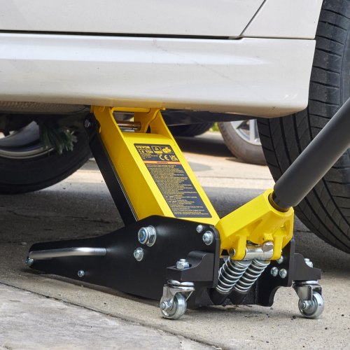 15 Ton Low Profile Aluminum Steel Racing Floor Jack Dual Pump Lift Car – 950 MM
