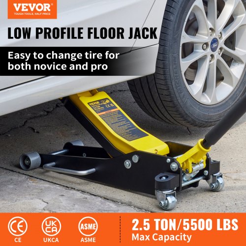 Floor Jack 25 Ton Low Profile Floor Jack Aluminum and Steel Racing Floor