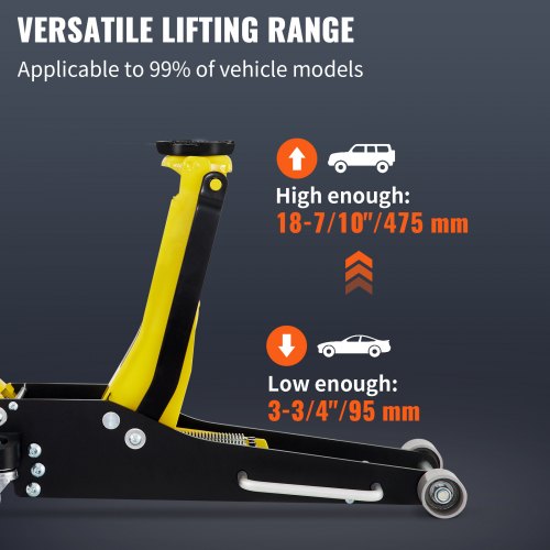 Floor Jack 25 Ton Low Profile Floor Jack Aluminum and Steel Racing Floor
