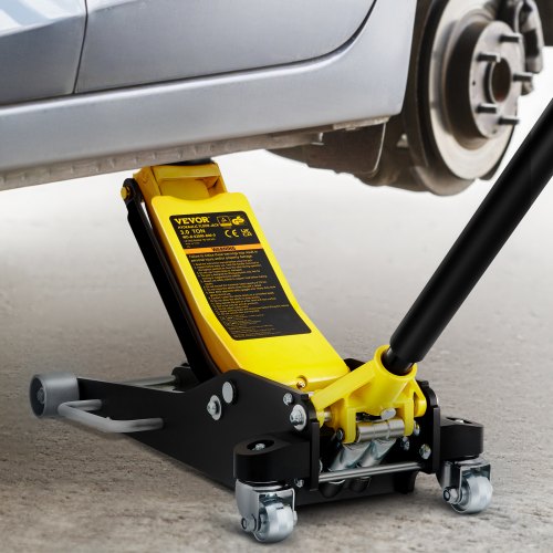 3 Ton Low Profile Aluminum Steel Racing Floor Jack Dual Pump Lift Car Auto –