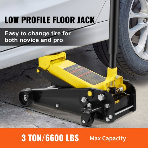 Floor Jack 3 Ton Low Profile Floor Jack Heavyduty Steel Racing Floor Jack