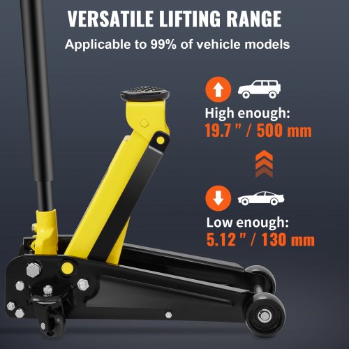 Floor Jack 3 Ton Low Profile Floor Jack Heavyduty Steel Racing Floor Jack