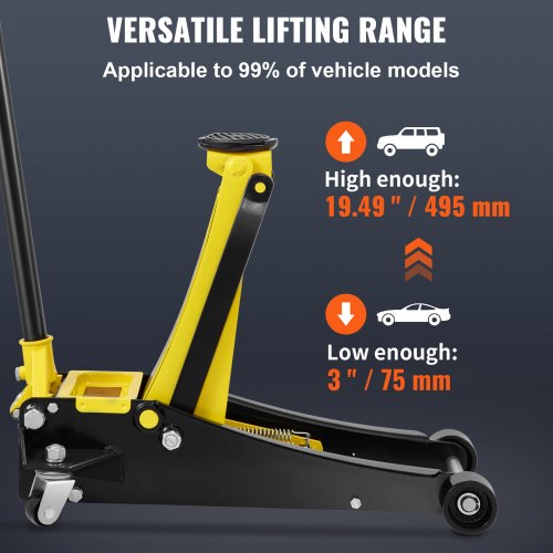 Floor Jack 25 Ton Low Profile Floor Jack Heavyduty Steel Racing Floor