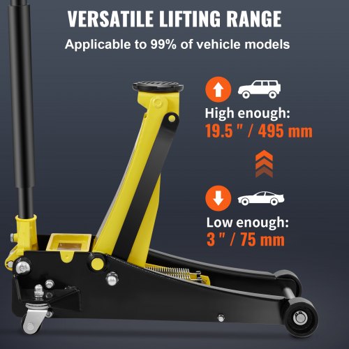 Floor Jack 3 Ton Low Profile Floor Jack Heavyduty Steel Racing Floor Jack