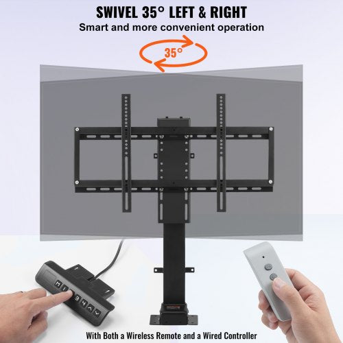 Motorized TV Lift with Swivel Adjustable Height 28746811 Inch for 3270
