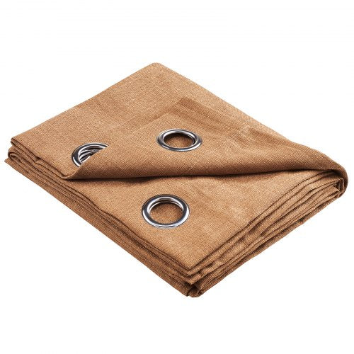 Natural Linen Curtains 52 x 84 inch 2 Panels Set Grommet Light Filtering