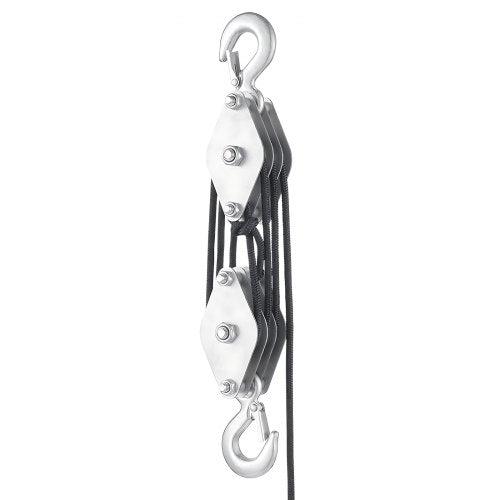 4400 lbs Breaking Strength 100 FT Rope Pulley Hoist 51 Lifting Power Heavy