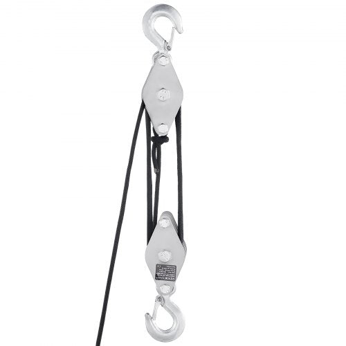 4400 lbs Breaking Strength 100 FT Rope Pulley Hoist 51 Lifting Power Heavy