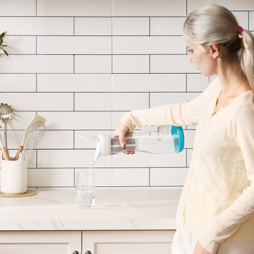 Water Filter Pitcher 6 Cup Glass Water Filter Dispenser Fast Compact