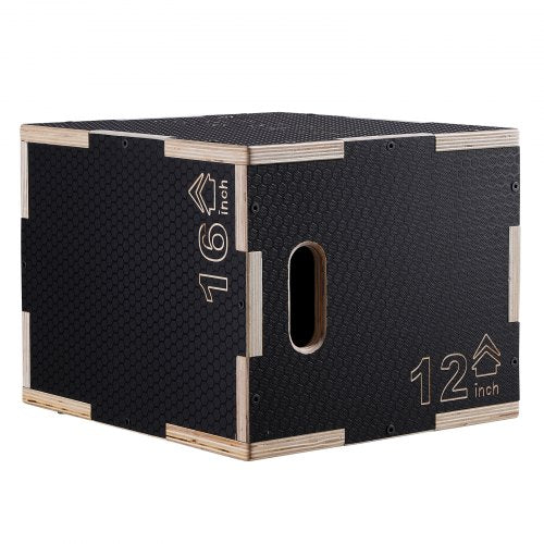 3 in 1 Plyometric Jump Box 161412 Inch Wooden Plyo Box Platform