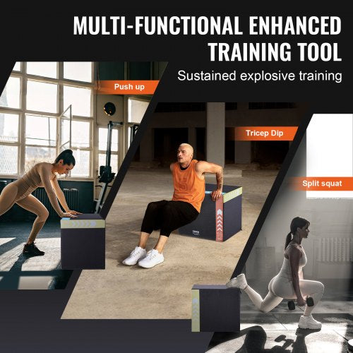 3 in 1 Plyometric Jump Box 201816 Inch Cotton Plyo Box Platform