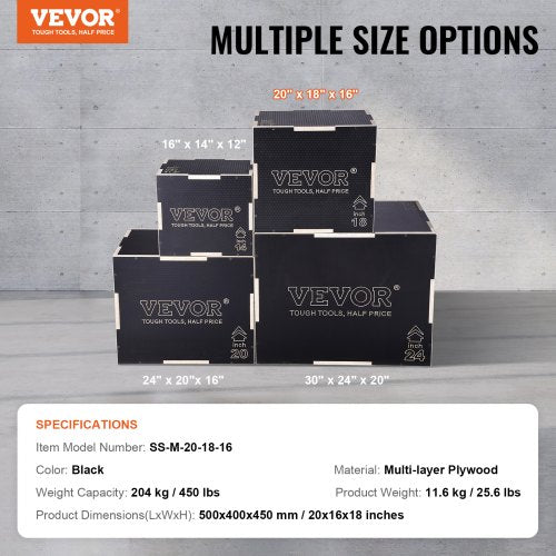 3 in 1 Plyometric Jump Box 201816 Inch Wooden Plyo Box Platform