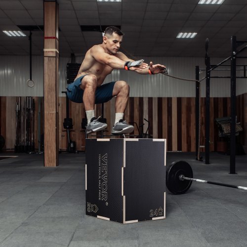 3 in 1 Plyometric Jump Box 242016 Inch Wooden Plyo Box Platform