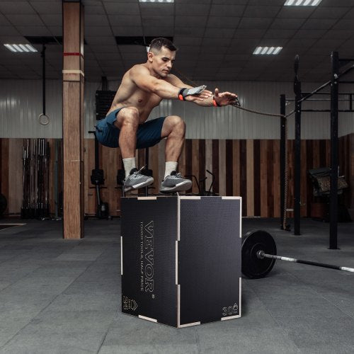 3 in 1 Plyometric Jump Box 302420 Inch Wooden Plyo Box Platform
