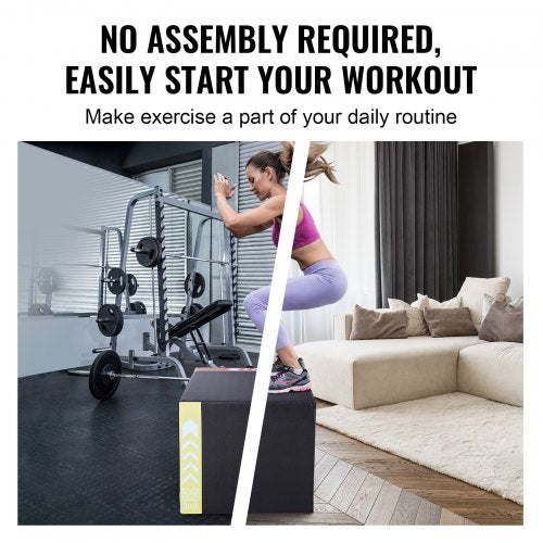 3 in 1 Plyometric Jump Box 302420 Inch Foam Plyo Box Platform Jumping