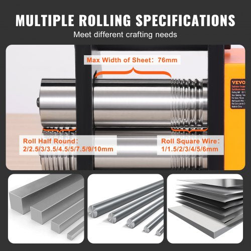 Rolling Mill 376 mm Jewelry Rolling Mill Machine 1 2 Gear Ratio 3in1