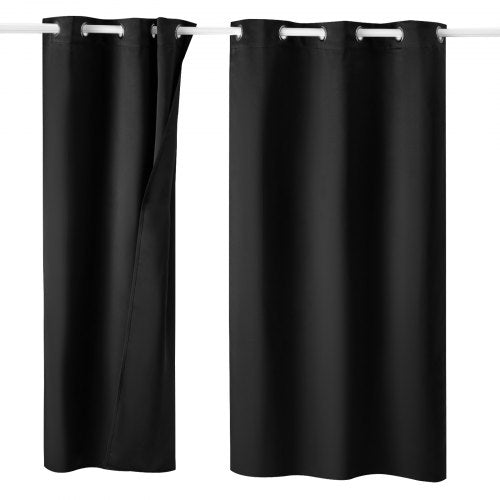 Blackout Curtains 63 Inch Length 2 Panels Set 42 Inch Wide Each Thermal