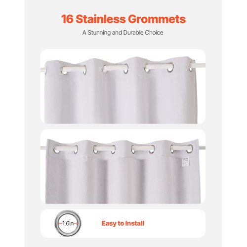 Blackout Curtains 84 Inch Length 2 Panels Set 52 Inch Wide Each Thermal