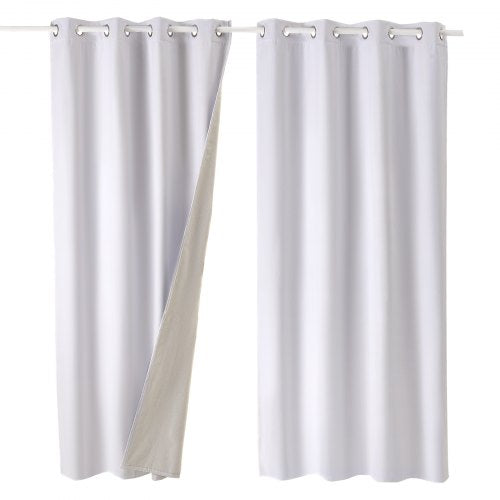 Blackout Curtains 84 Inch Length 2 Panels Set 52 Inch Wide Each Thermal