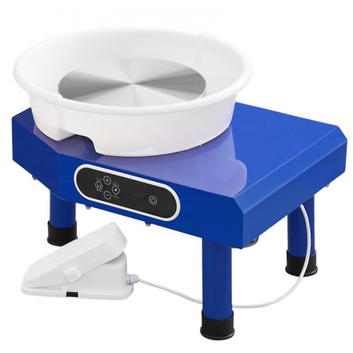 Pottery Wheel 10in Ceramic Wheel Forming Machine Foot Pedal ABS Detachable