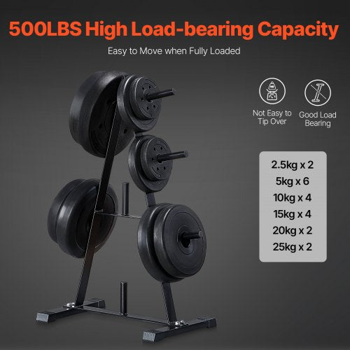 Weight Plate Rack A Frame Weight Plate Tree for 1Inch Weight Plates