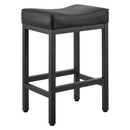 Bar Stool Set of 2 PU Leather Counter Height Stools 25 inch Barstool